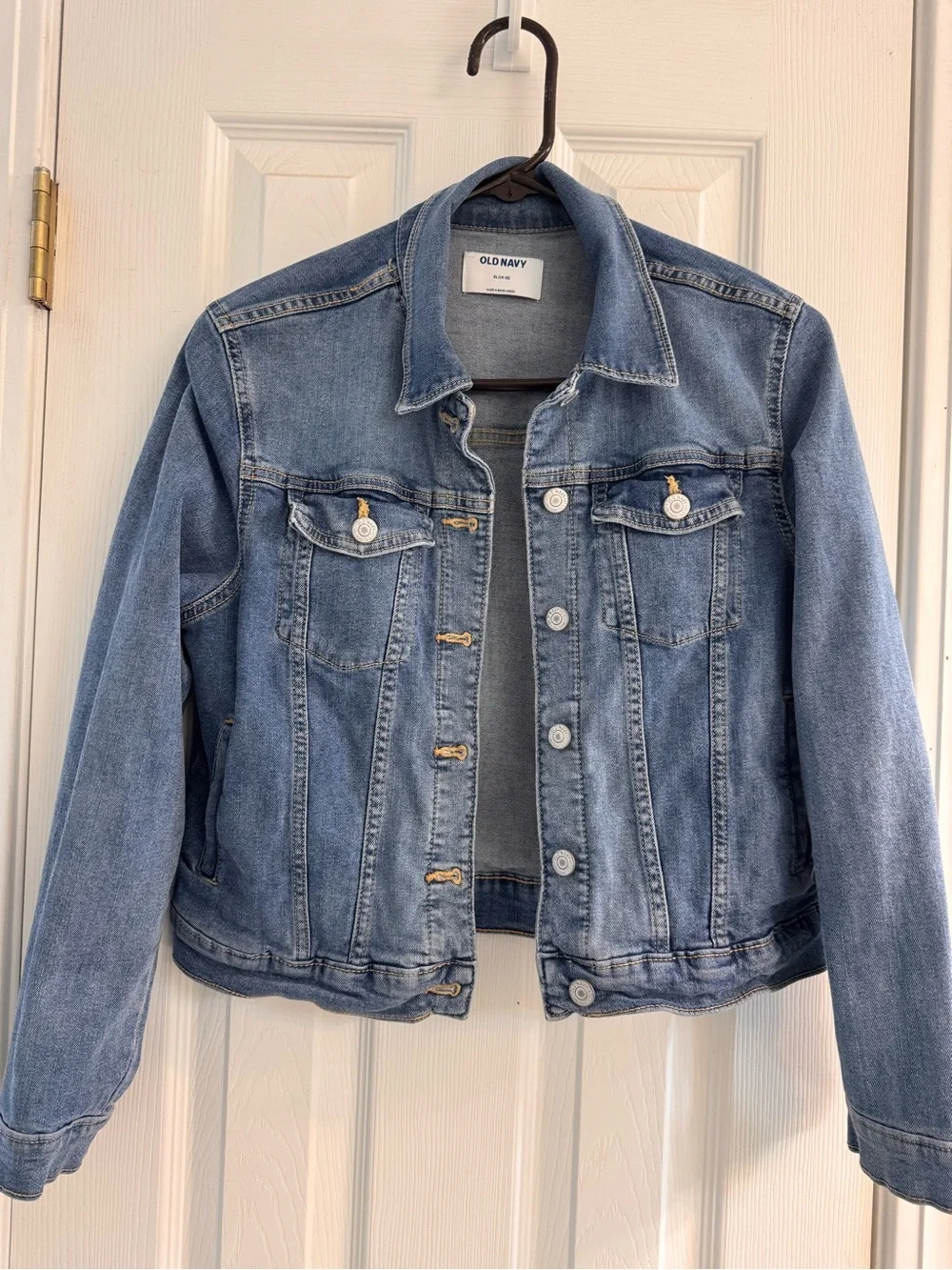Girl’s Old Navy Medium Wash Blue Denim Jacket - Classic Jean Coat